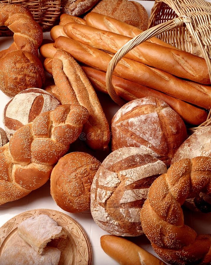 Random Breads in a basket. Random Breads in a basket