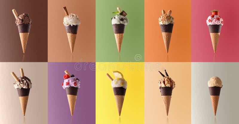 Asortyment naturalny owocowy lody w wzorze zdjęcie royalty free Asortyment naturalny owocowy lody w wzorze zdjęcie royalty free