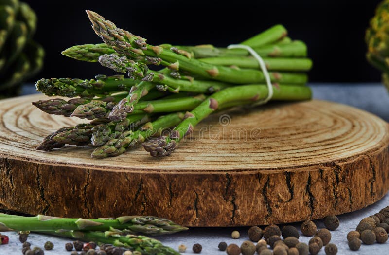 Asparagus and Artichokes with Herbs Stock Image Image of agriculture