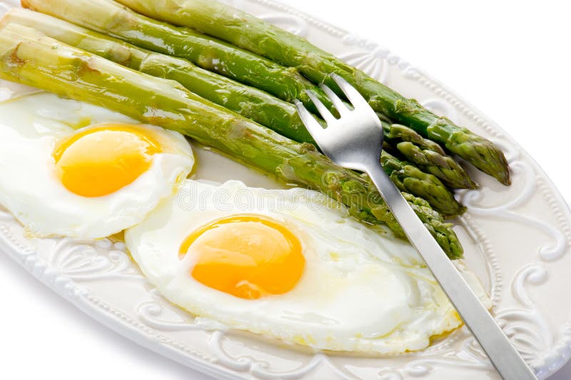 Asparagus with eggs stock photo. Image of european, eating 17483890