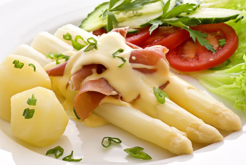 Asparagus with Ham stock image. Image of dinner, cook 9558265