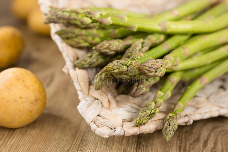 Aspargo verde fotos de stock royalty free