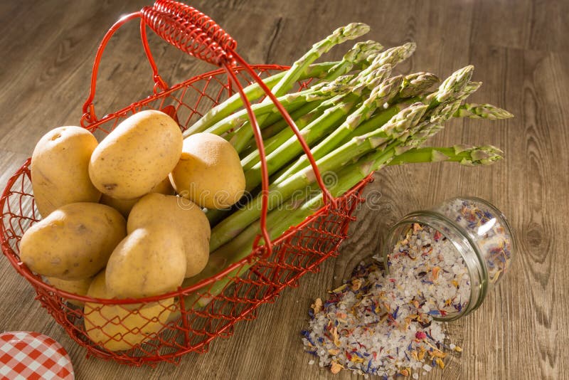 Aspargo verde imagens de stock royalty free