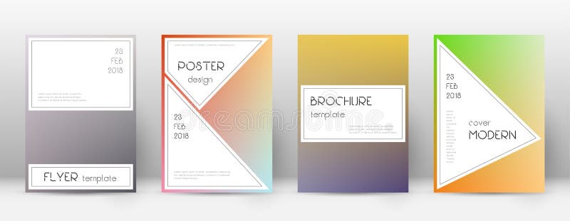 Aspect pliant. șablon elegant și atractiv pentru broc vector illustration