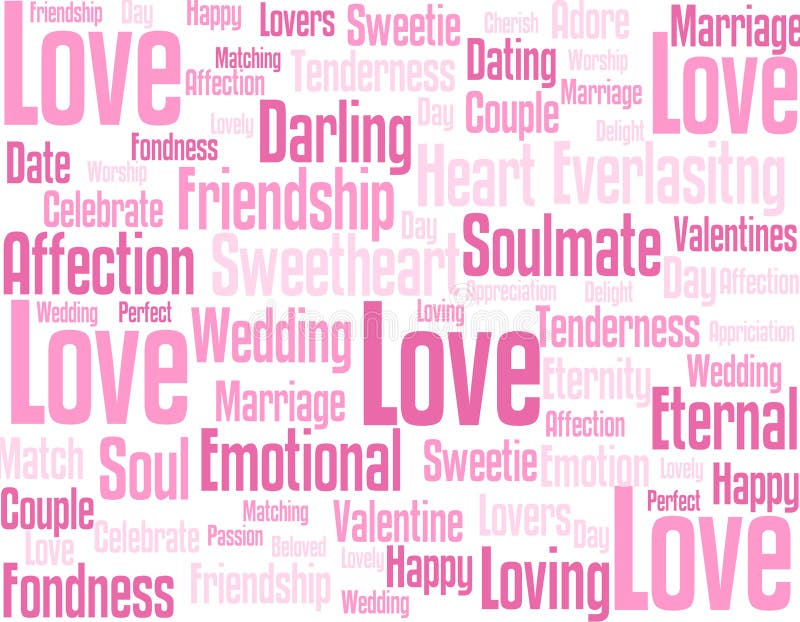 Aspects de l'amour et des relations illustration stock