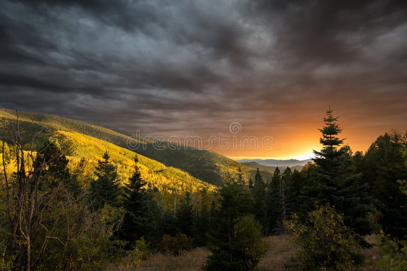 Aspen Vista Overlook immagine stock Aspen Vista Overlook immagine stock