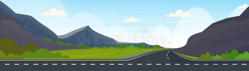 horizontal road landscape