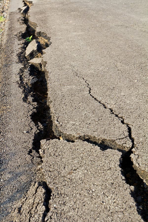 Asphalt road surface crack stock image. Image of asphalt ...