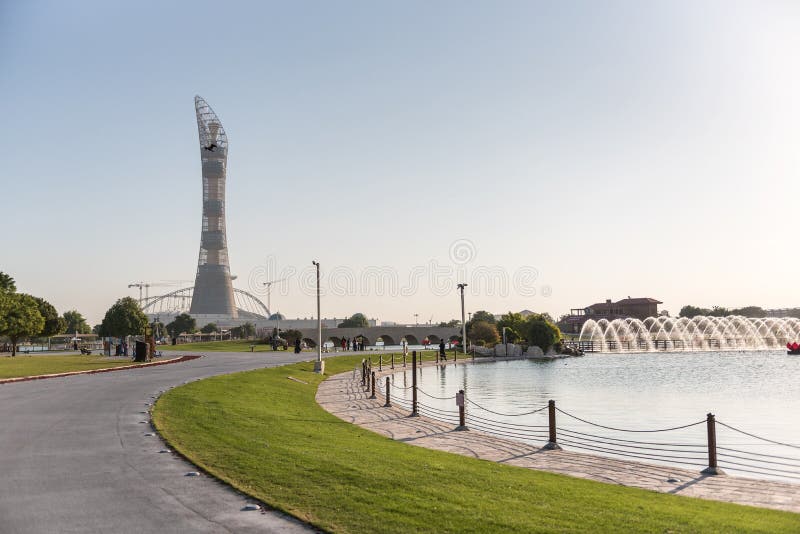 Aspiruje Parkowego Doha, Katar obrazy stock Aspiruje Parkowego Doha, Katar obrazy stock