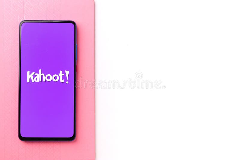 Assam india 19 aprile 2021 : kahoot! logo dell'immagine di scorta dello schermo del telefono. fotografie stock libere da diritti