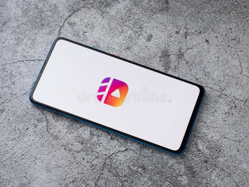 Assam, India – 9 juli 2020: Instagram Reels voor het maken van korte video's stock foto