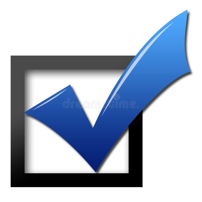 Assegno di voto illustrazione di stock Assegno di voto illustrazione di stock