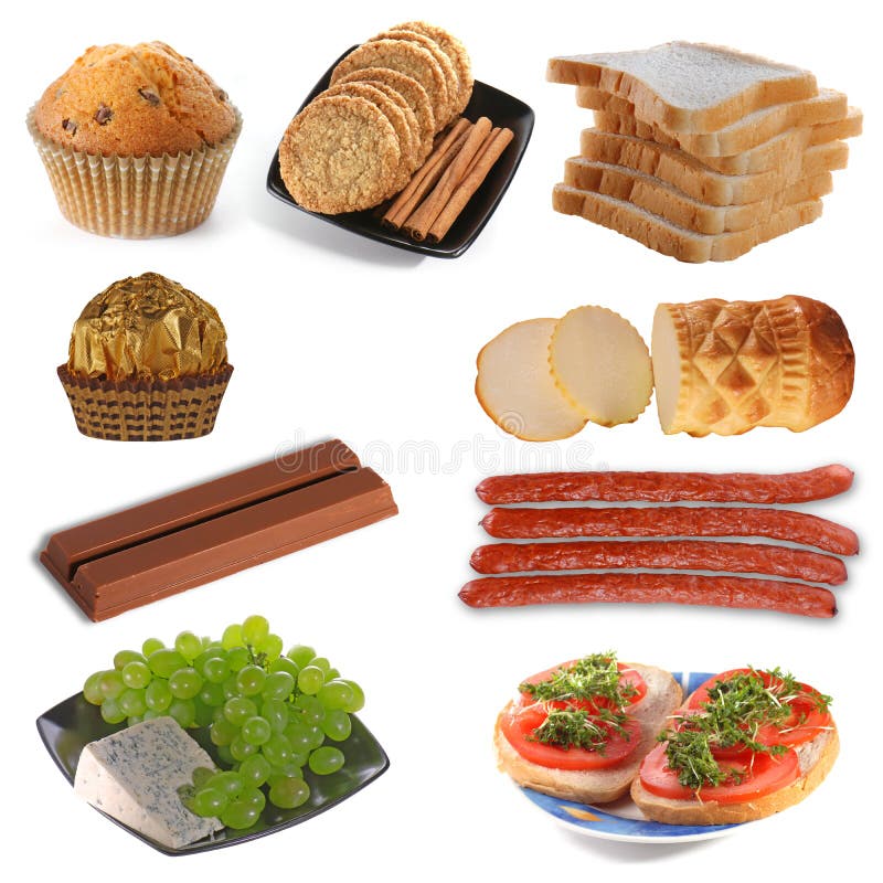 Assembling of delicious food royalty free stock images