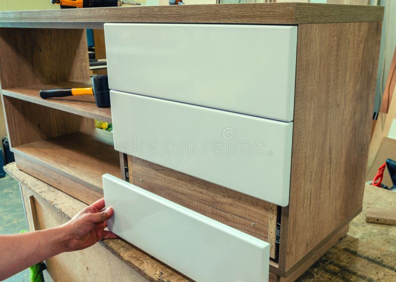 Assembly of Furniture in the Carpentry Stock Photo Image of