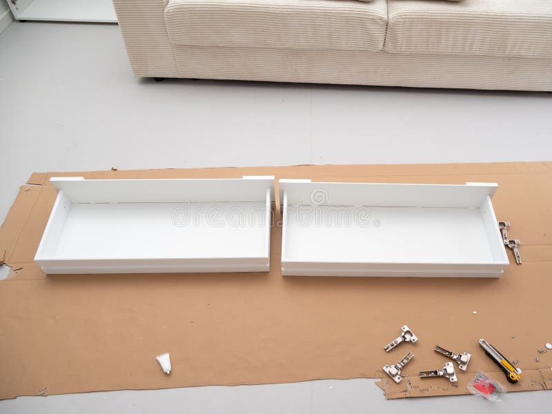 Assembly of Furniture and Tools for Selfassembly of Furniture on the