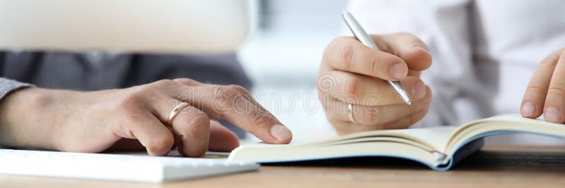 Assessment duration cost project, company audit. stock photo