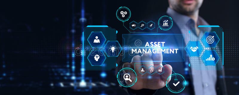Asset Management. Business, Technology, Internet and Network Concept