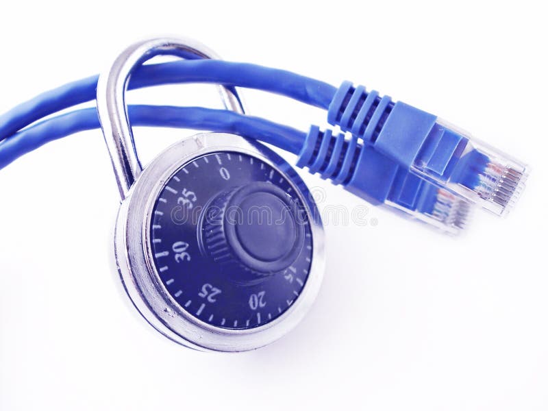 Connessione informatica sicura fotografia stock