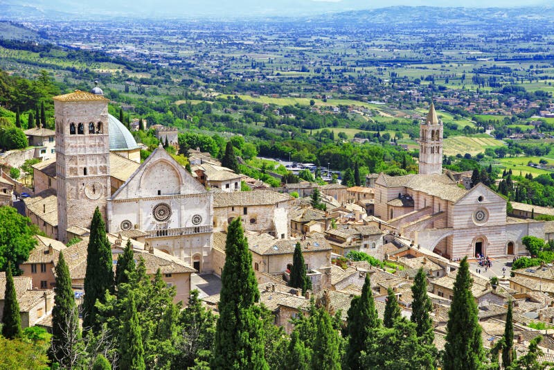 Assisi medieval, Umbría, Italia imágenes de archivo libres de regalías Assisi medieval, Umbría, Italia imágenes de archivo libres de regalías