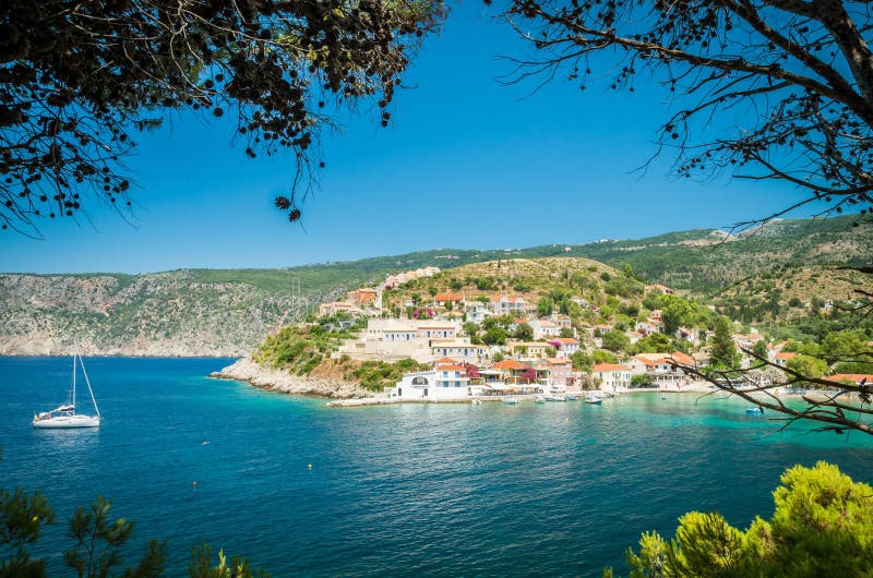 Asso sull'isola di Kefalonia in Grecia fotografie stock libere da diritti Asso sull'isola di Kefalonia in Grecia fotografie stock libere da diritti