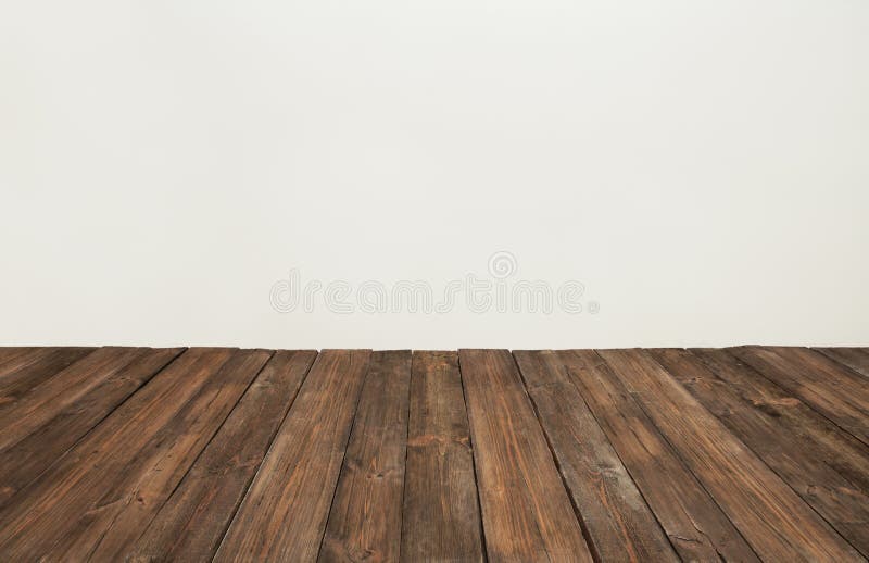 Assoalho de madeira, prancha de madeira velha, interior marrom da sala de direção