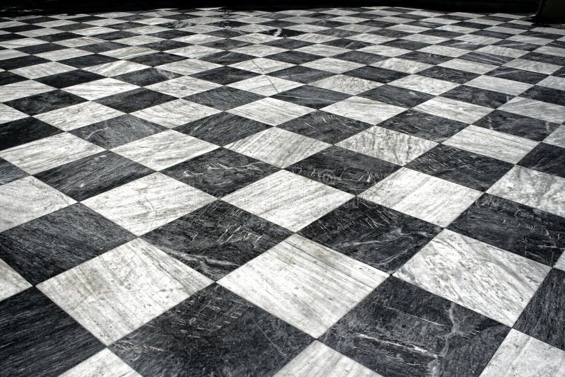 Assoalho de mármore preto e branco foto de stock Assoalho de mármore preto e branco foto de stock