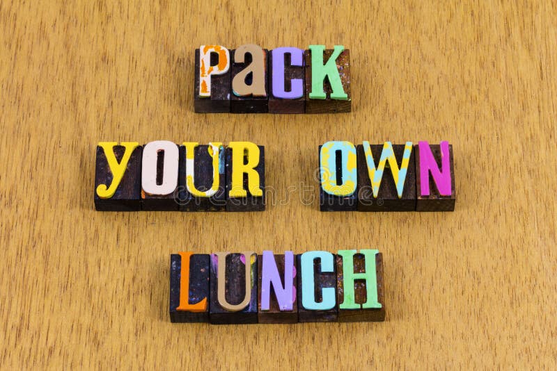 Associa la responsabilità del pranzo lavoro lavoro guida la scuola frase stampa immagine stock Associa la responsabilità del pranzo lavoro lavoro guida la scuola frase stampa immagine stock