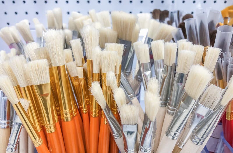 Assorted Artist Paint Brushes for Fine Art Painting Stock Image - Image of  education, brushes: 157226291