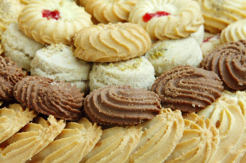 Assorted Arabic Sweets Baklava From Top Stock Image Image of golden