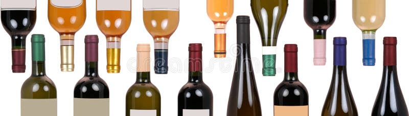 Assorted bottles of wine royalty free stock image Assorted bottles of wine royalty free stock image
