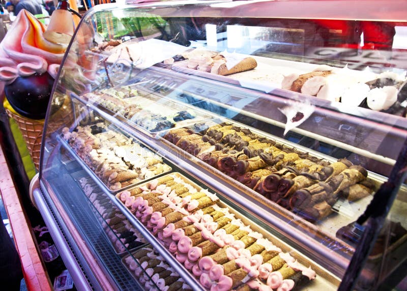 Assorted cannoli royalty free stock photos