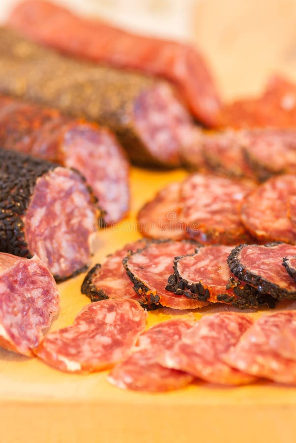 Assorted Catalan Spanish Salami Stock Photo Image of cuisine, dried