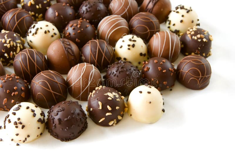 Assorted chocolate truffles