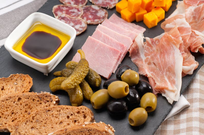 Assorted cold cut platter stock image. Image of cold 28424249