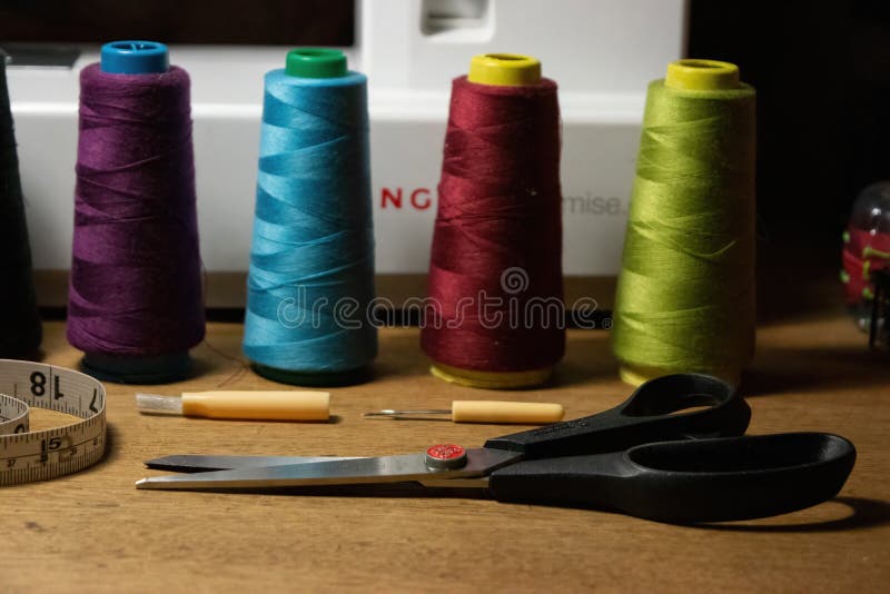 Sewing Materials for a Good Tailor Stock Photo Image of sewing