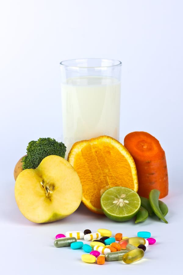 Fruit And Vegetable Vitamin Pill Stock Photo Image of eating, vegan