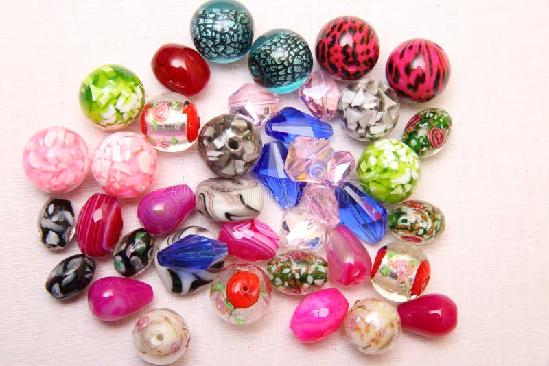 Assorted Glass Jewelry Beads