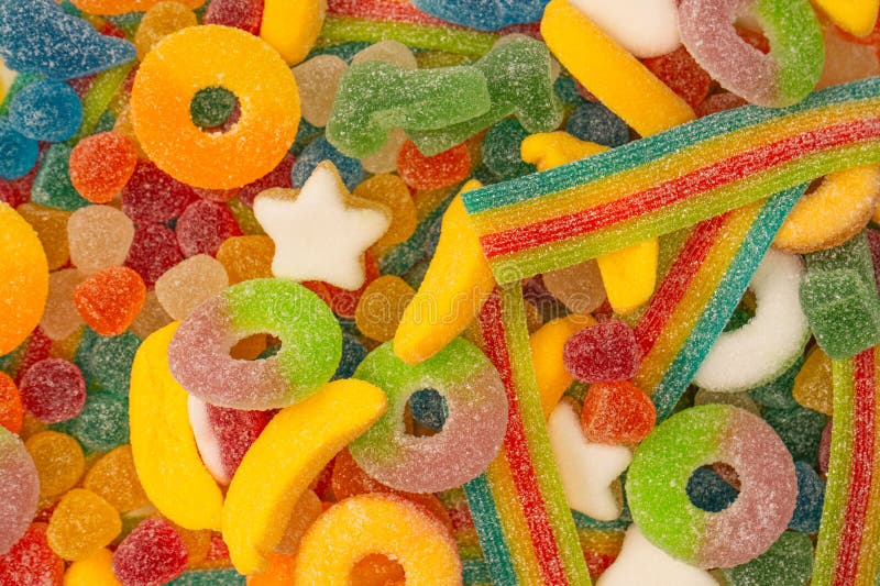 Assorted Gummy Candies. Jelly Sweets Stock Photo Image of fruit