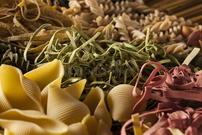 Assorted Homemade Dry Italian Pasta