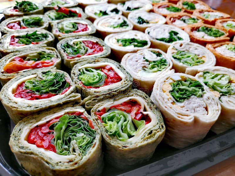 Assorted Hye Roller Platter Costco Stock Photo Image of wrapper