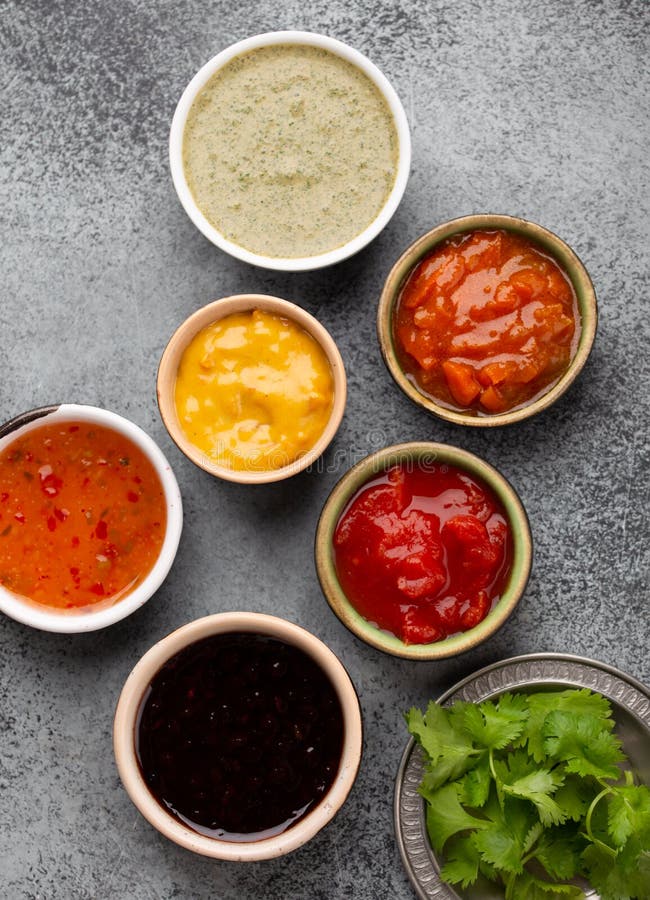 Assorted Indian Chutneys Stock Photo Image Of Cook 181066648