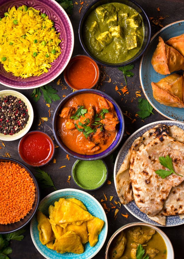 Assorted indian food stock photo Image of banner fried Assorted indian food stock photo Image of banner fried