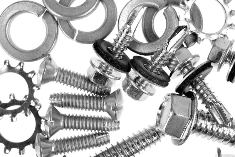 Assorted Lock Washers Screws Stock Photos Free & RoyaltyFree Stock