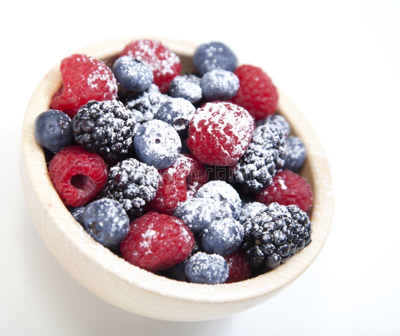 Assorted Mixed Berries in a Bowl Stock Image Image of nature