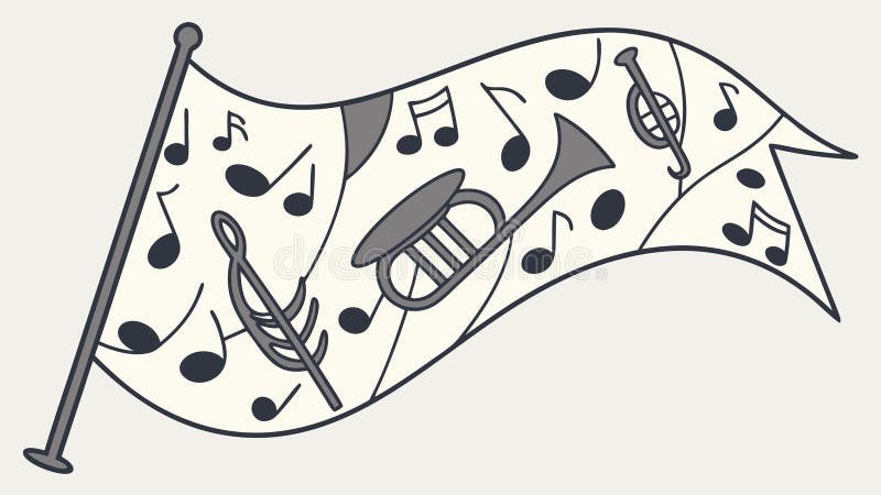 Assorted Musical Instruments Banner, Festive Melody Vector Art, vector design Generative AI royalty free illustration