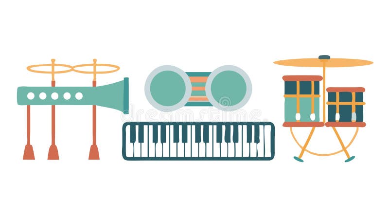 Assorted Musical Instruments, Orchestra and Concert Performance, vector design Generative AI vector illustration