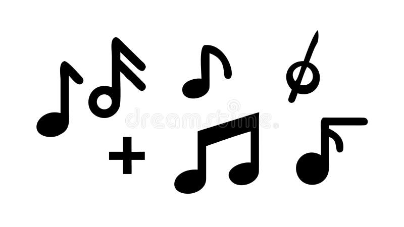 Assorted Musical Notes Dynamic Vector Art, vector design Generative AI stock illustration