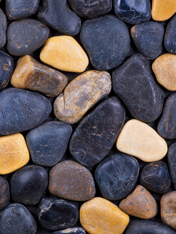 Assorted natural river rocks created with the help of generative ai tools assorted natural river rocks ilustração royalty free