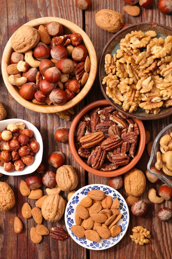Hazelnut, Walnut, Pecan, Cashew Stock Photo Image of cashew, diet