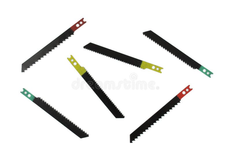Assorted Old Sabre Saw Blades Stock Photo Image of holes, steel 11342408